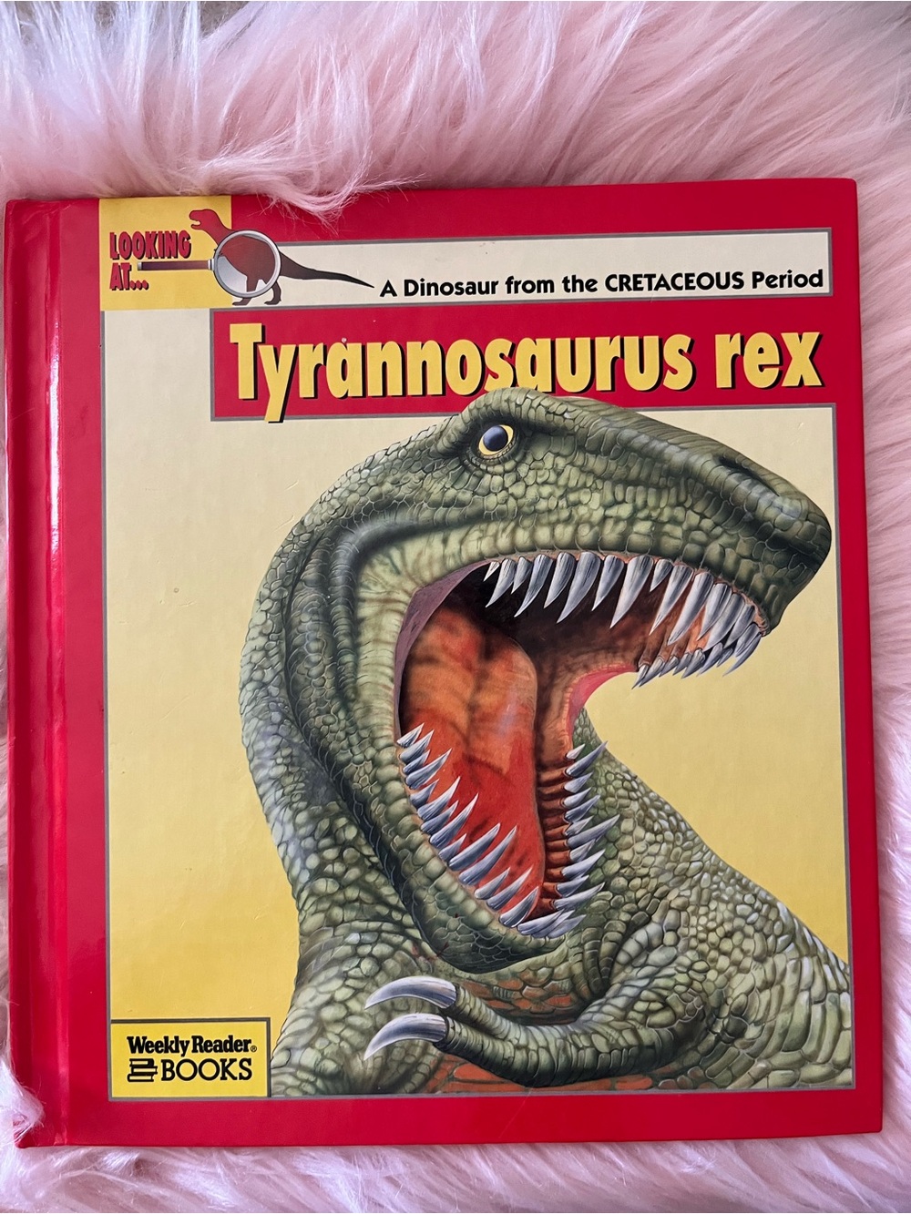 Weekly Reader Red Tyrannosaurus Rex Reptile Book
